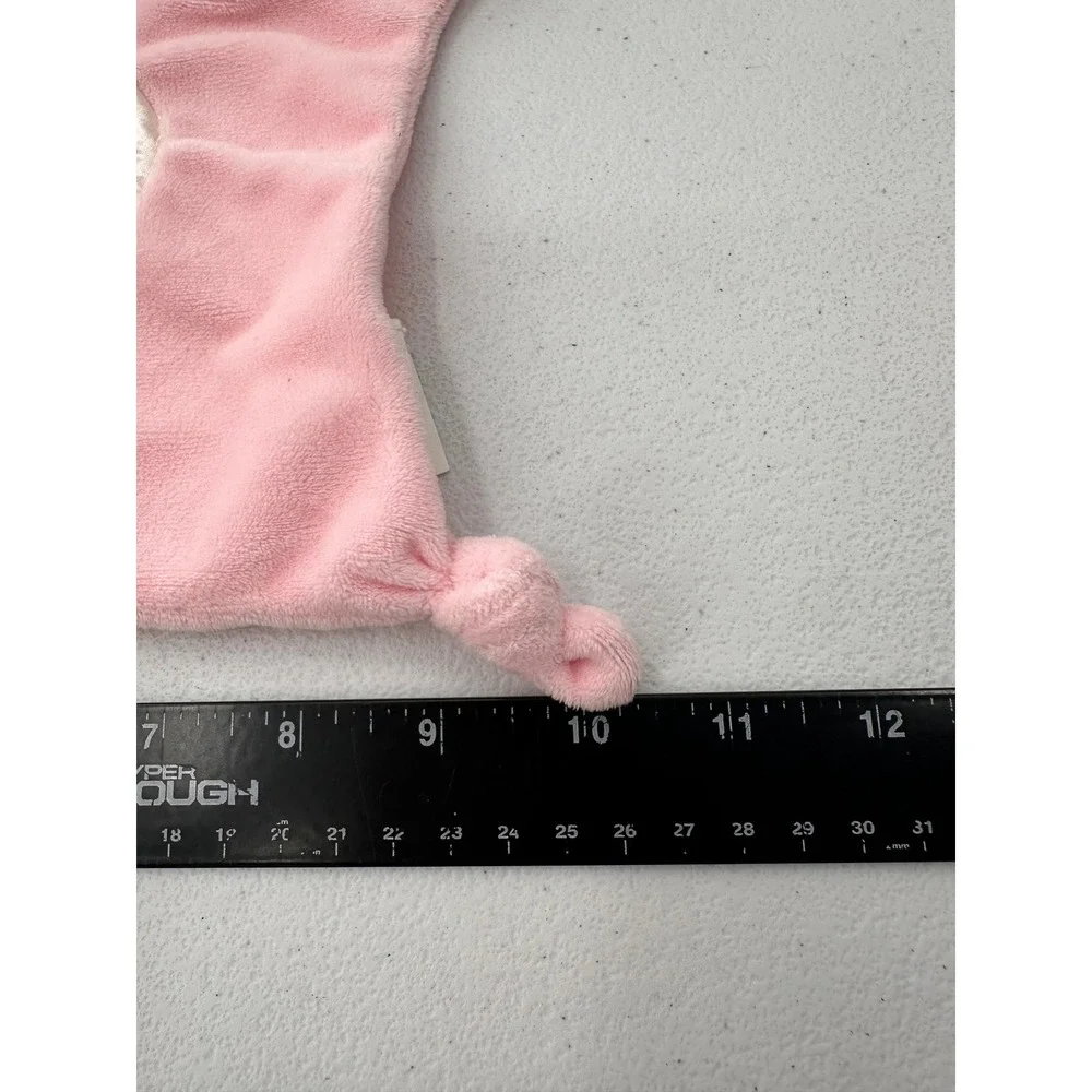 Stepping Stones Bunny Lovey Security Blanket Pink Heart Plush Stuffed Animal Toy